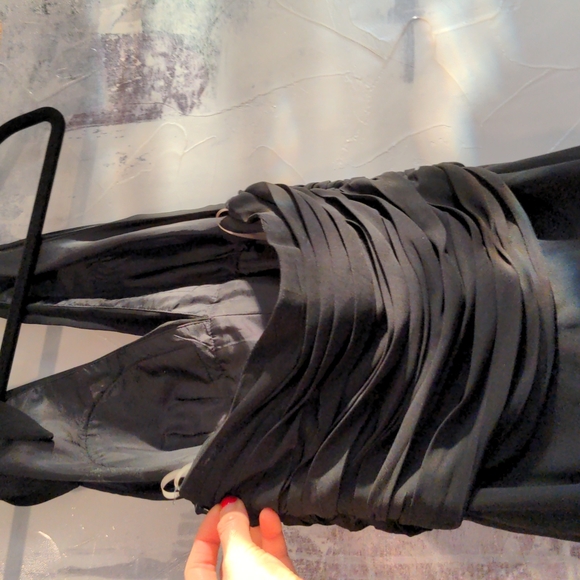 Halter Black Dress 100% Silk Size Small - Picture 4 of 5